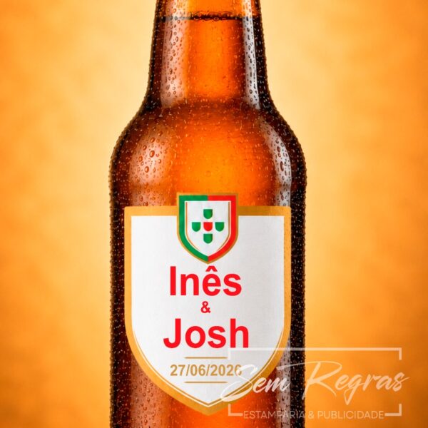Rótulos cerveja Sagres personalizados