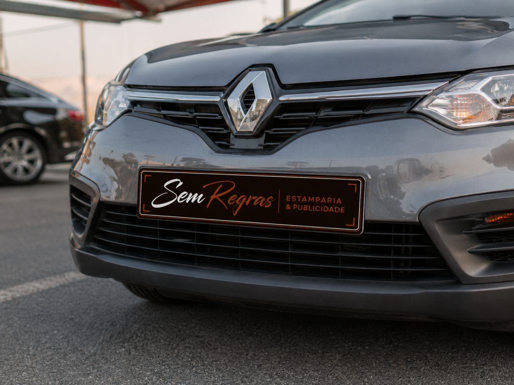Placa Tapa Matrícula Personalizada